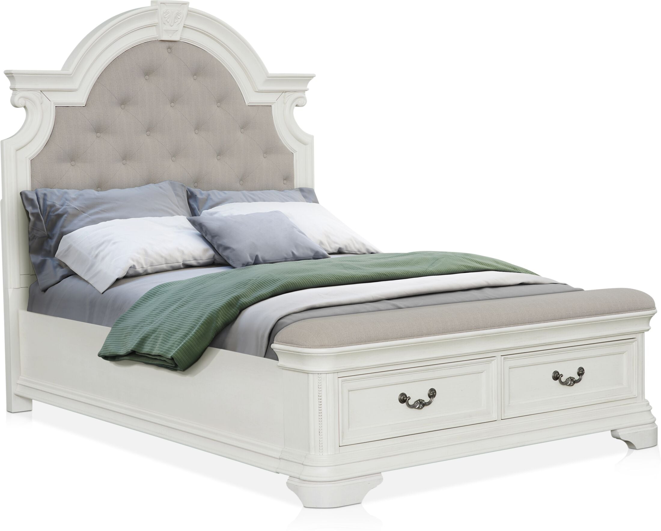 Mayfair Upholstered Storage Bed Value City Furniture