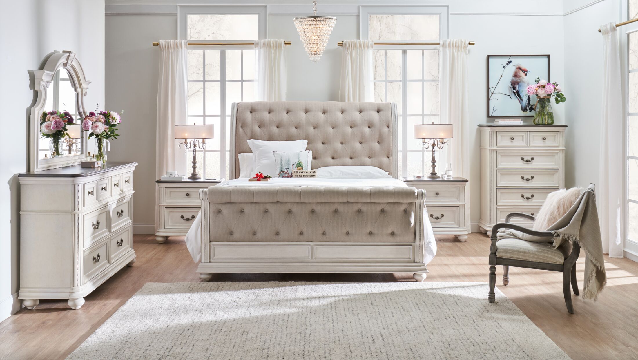 Value city deals furniture sleigh bed