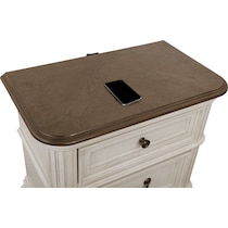 mayfair white nightstand   