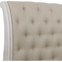 mayfair white queen bed   