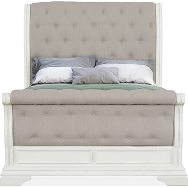 Mayfair Queen Upholstered Sleigh Bed