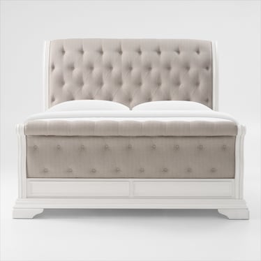 Mayfair Queen Upholstered Sleigh Bed