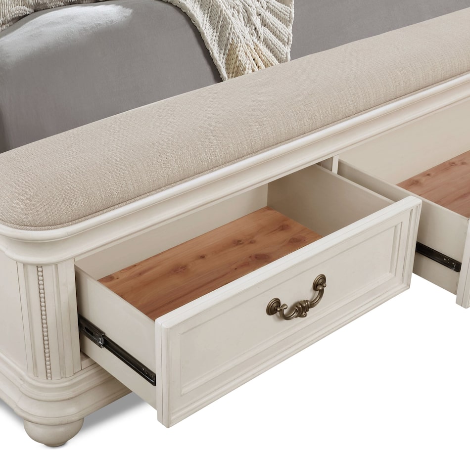 Mayfair Queen Upholstered Storage Bed Value City Furniture