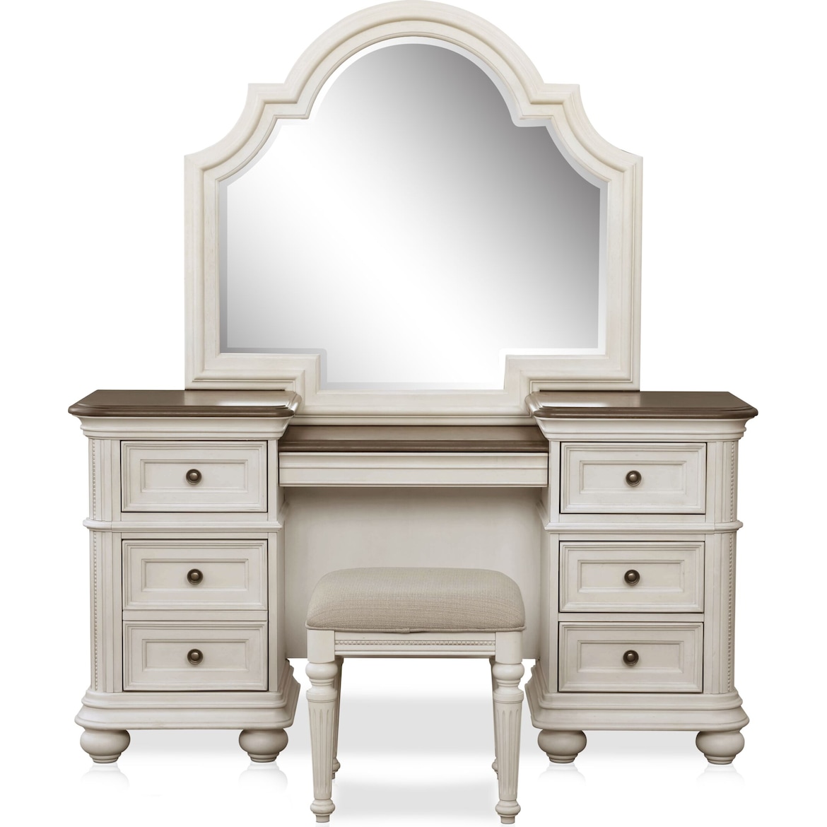 Mayfair Vanity and Stool Value City Furniture and Mattresses
