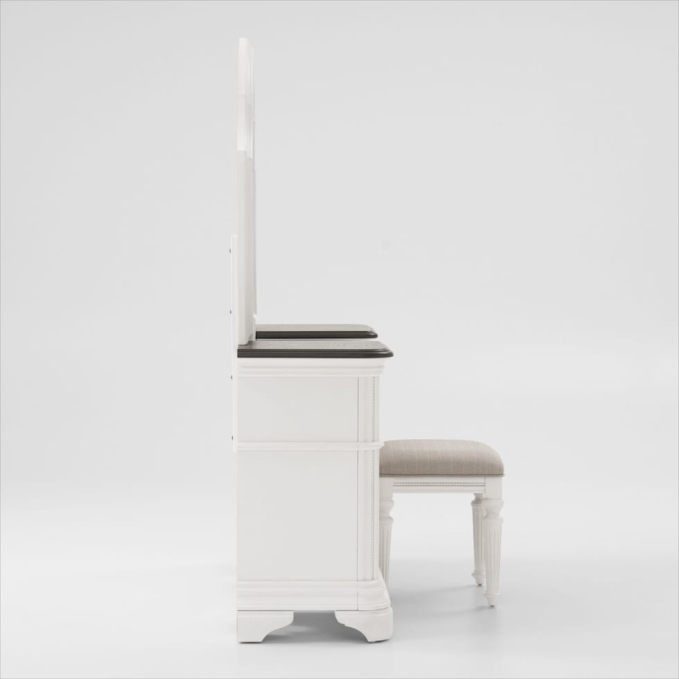 mayfair white vanity   