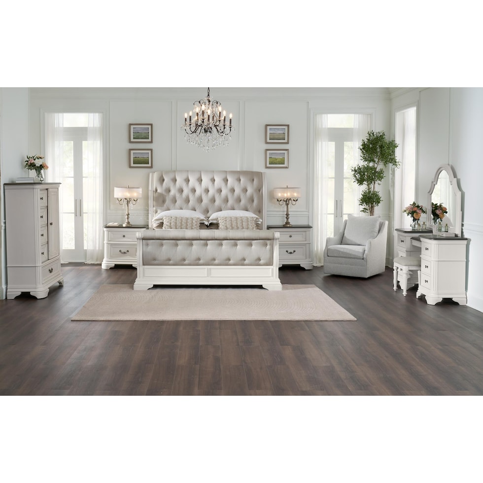 mayfair white vanity   