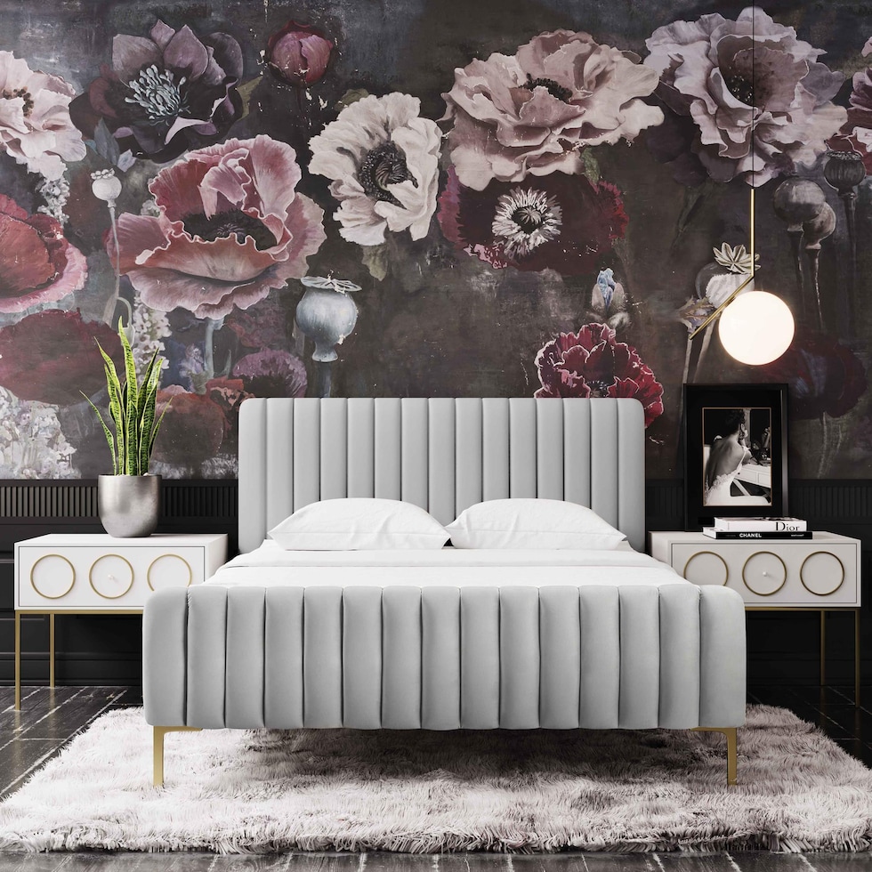 maylin gray full bed   