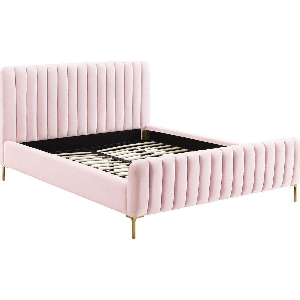 maylin pink queen bed   