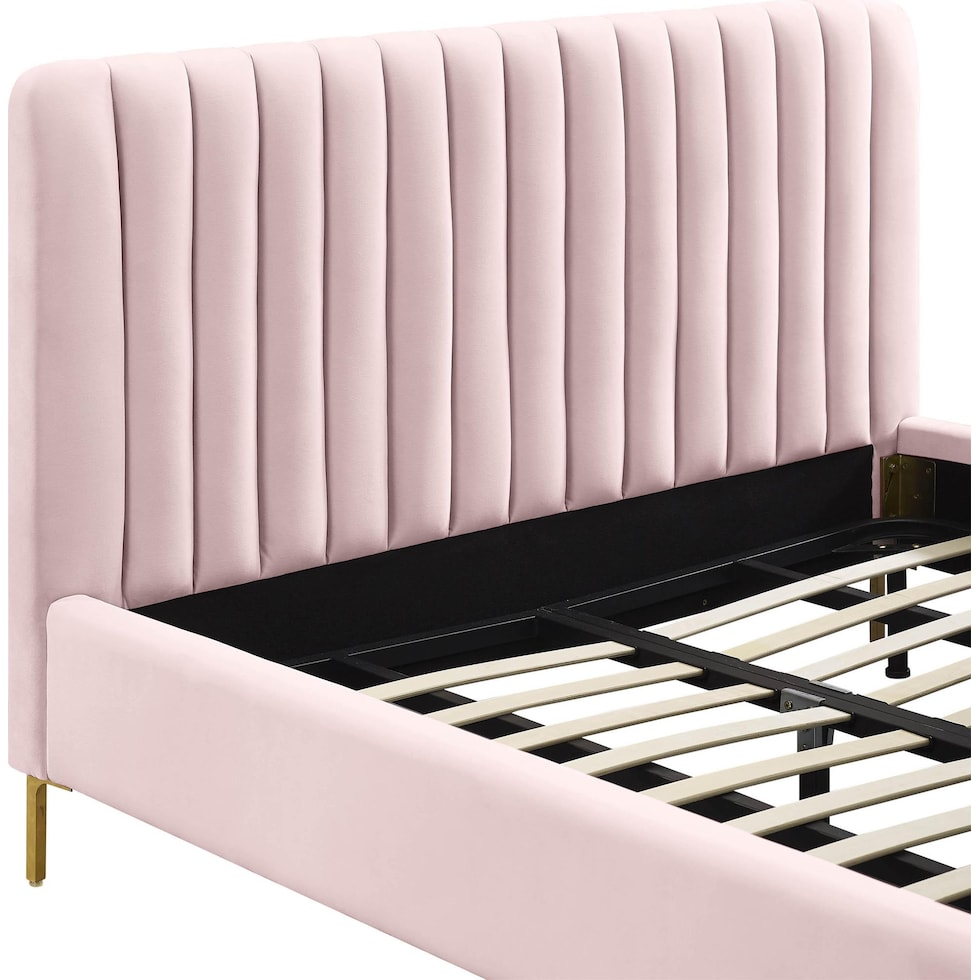 maylin pink queen bed   