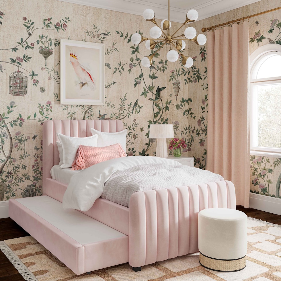 maylin pink twin bed   