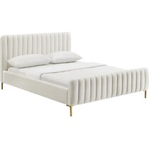 maylin white full bed   