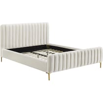 maylin white king bed   