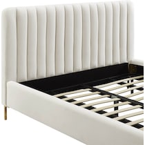 maylin white king bed   