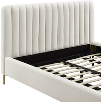 maylin white king upholstered bed   