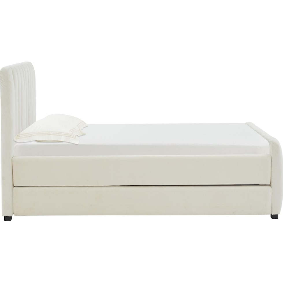 maylin white twin bed   