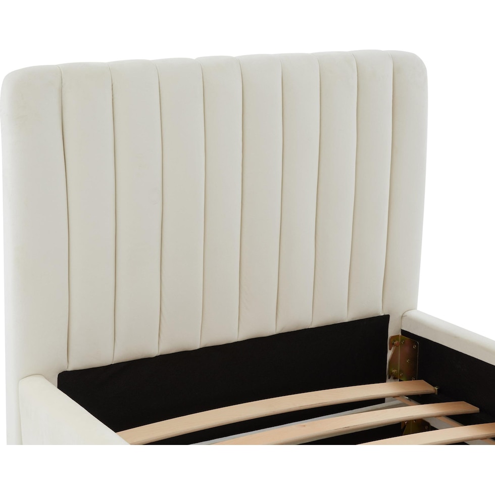 maylin white twin bed   