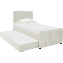 maylin white twin bed   