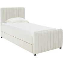 maylin white twin bed   