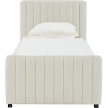 maylin white twin bed   