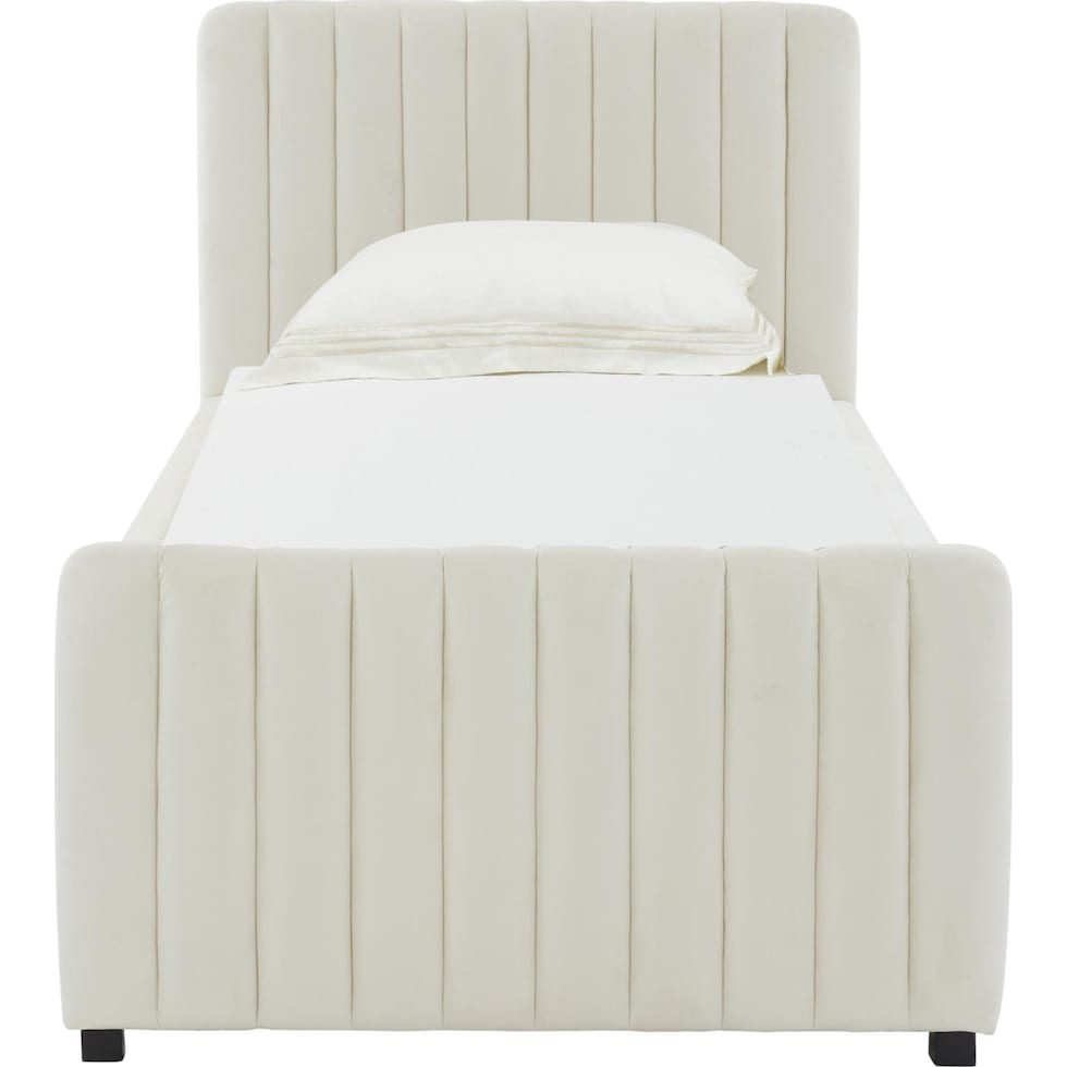 maylin white twin bed   