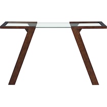 maysen dark brown console table   