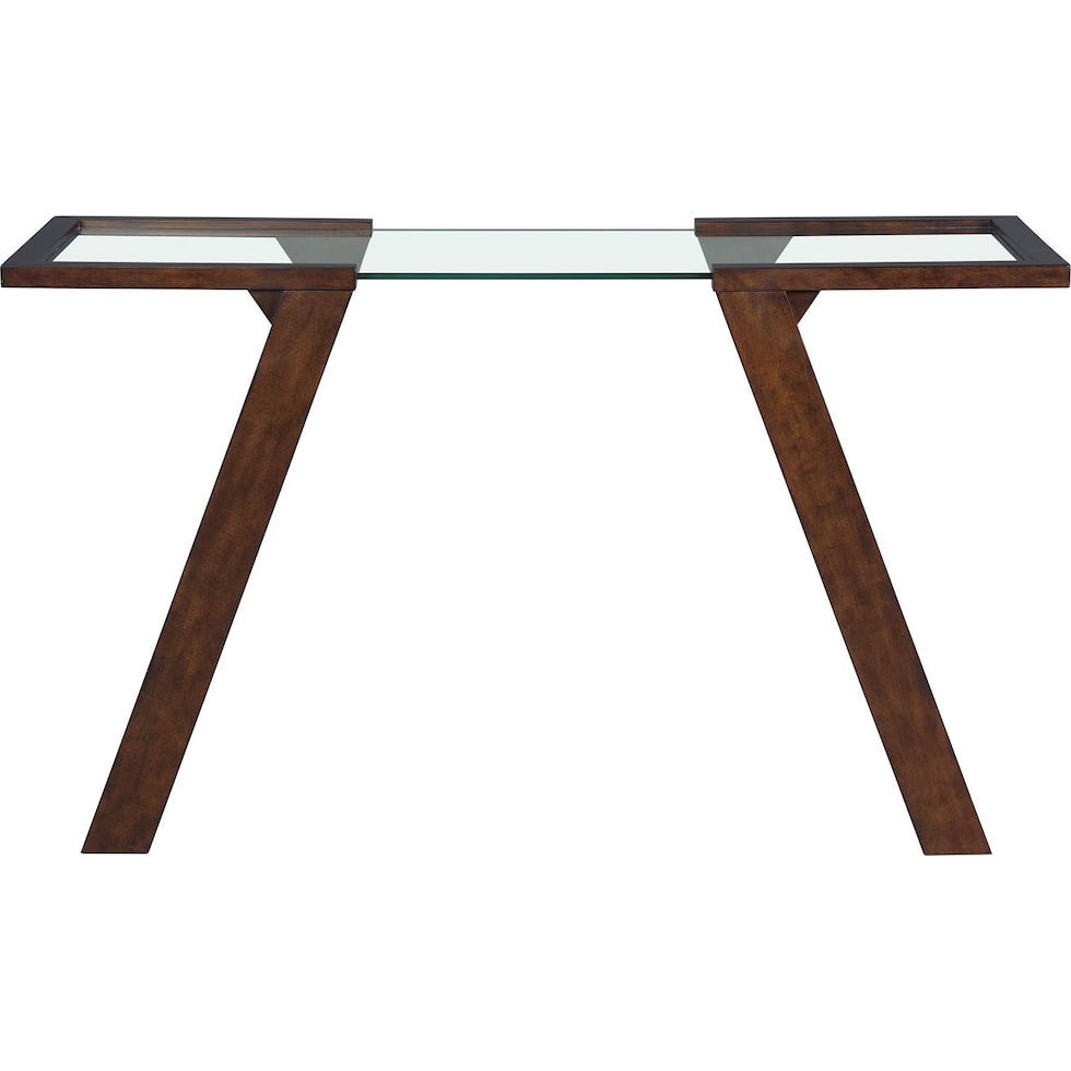 maysen dark brown console table   