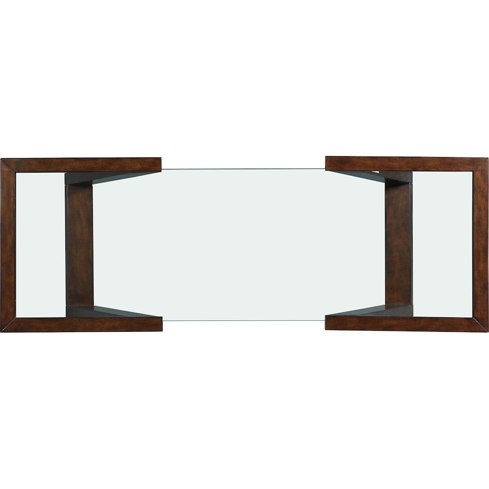 maysen dark brown console table   