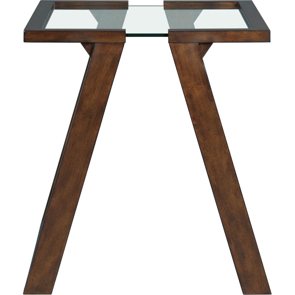 maysen dark brown end table   