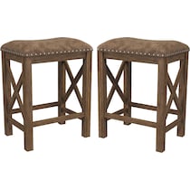 mazey light brown counter height stool   