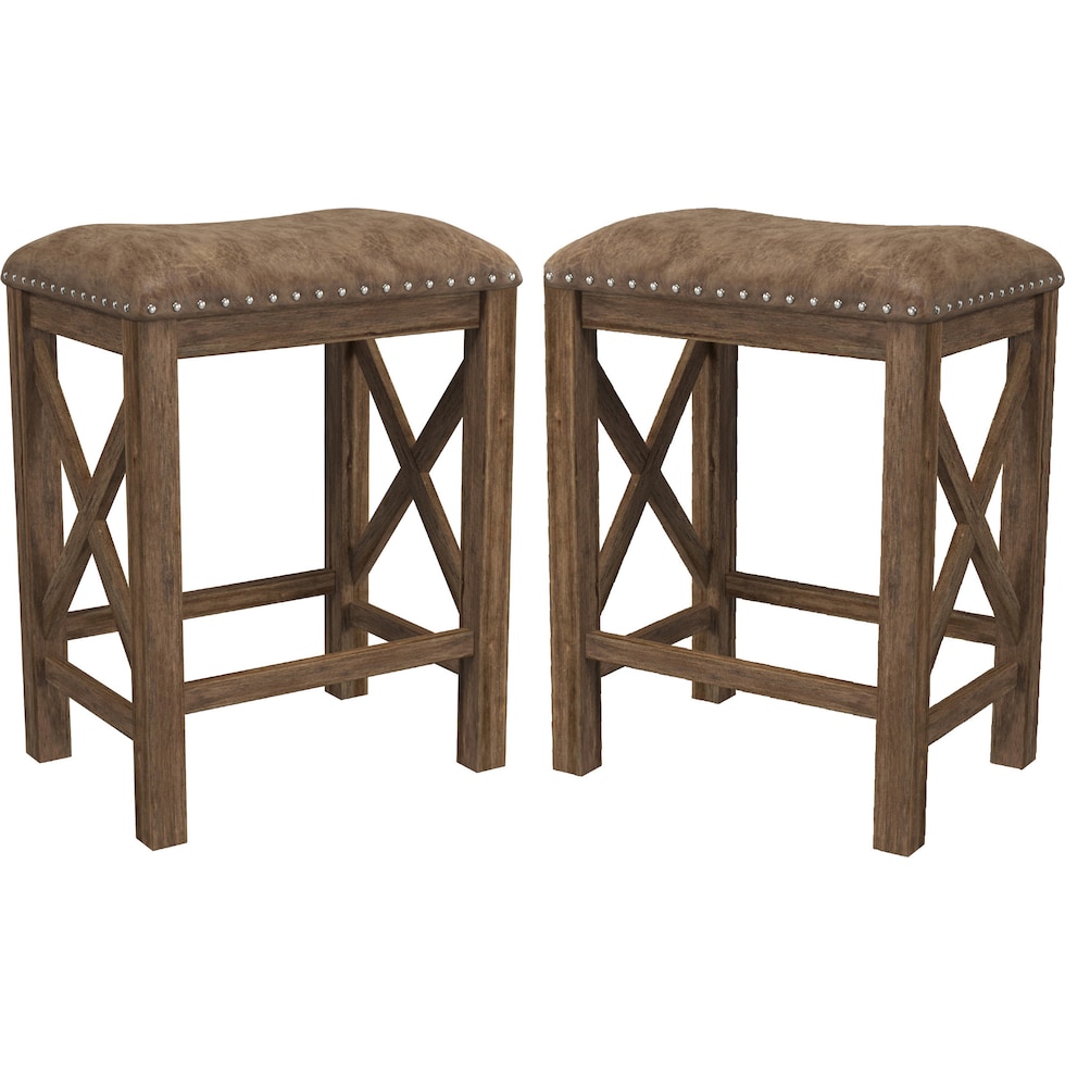 mazey light brown counter height stool   