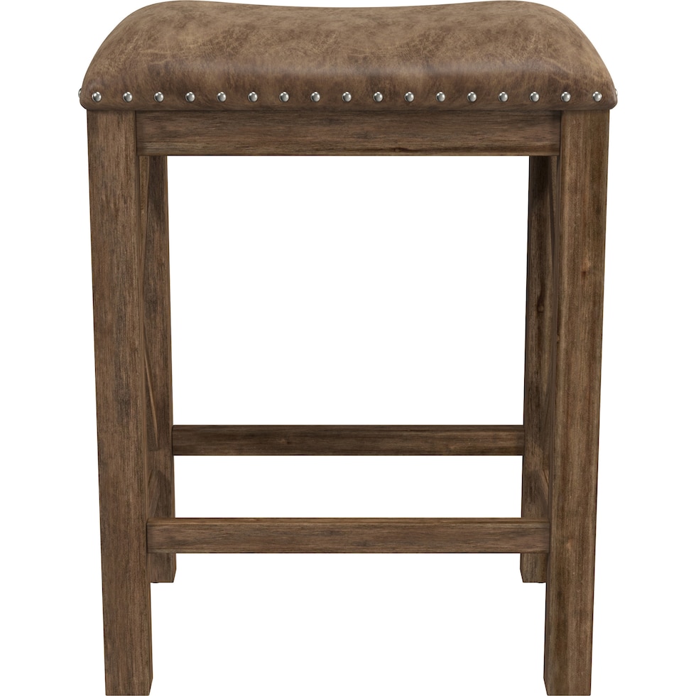 mazey light brown counter height stool   