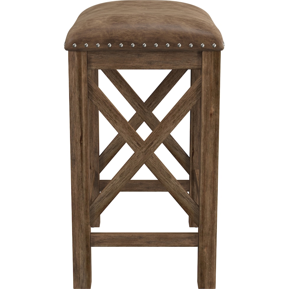 mazey light brown counter height stool   