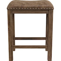 mazey light brown counter height stool   