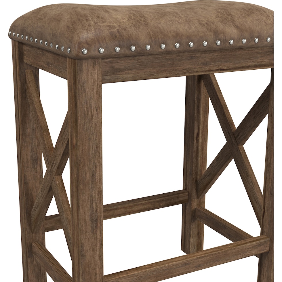 mazey light brown counter height stool   