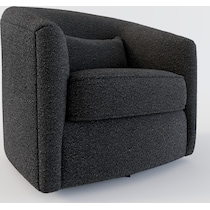 mazzy black accent chair   