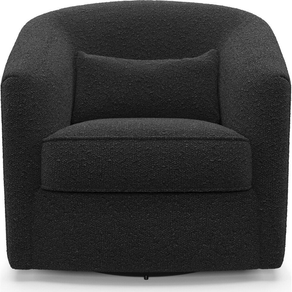 mazzy black accent chair   