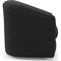 mazzy black accent chair   