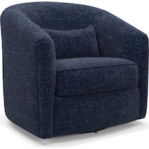 mazzy blue accent chair   