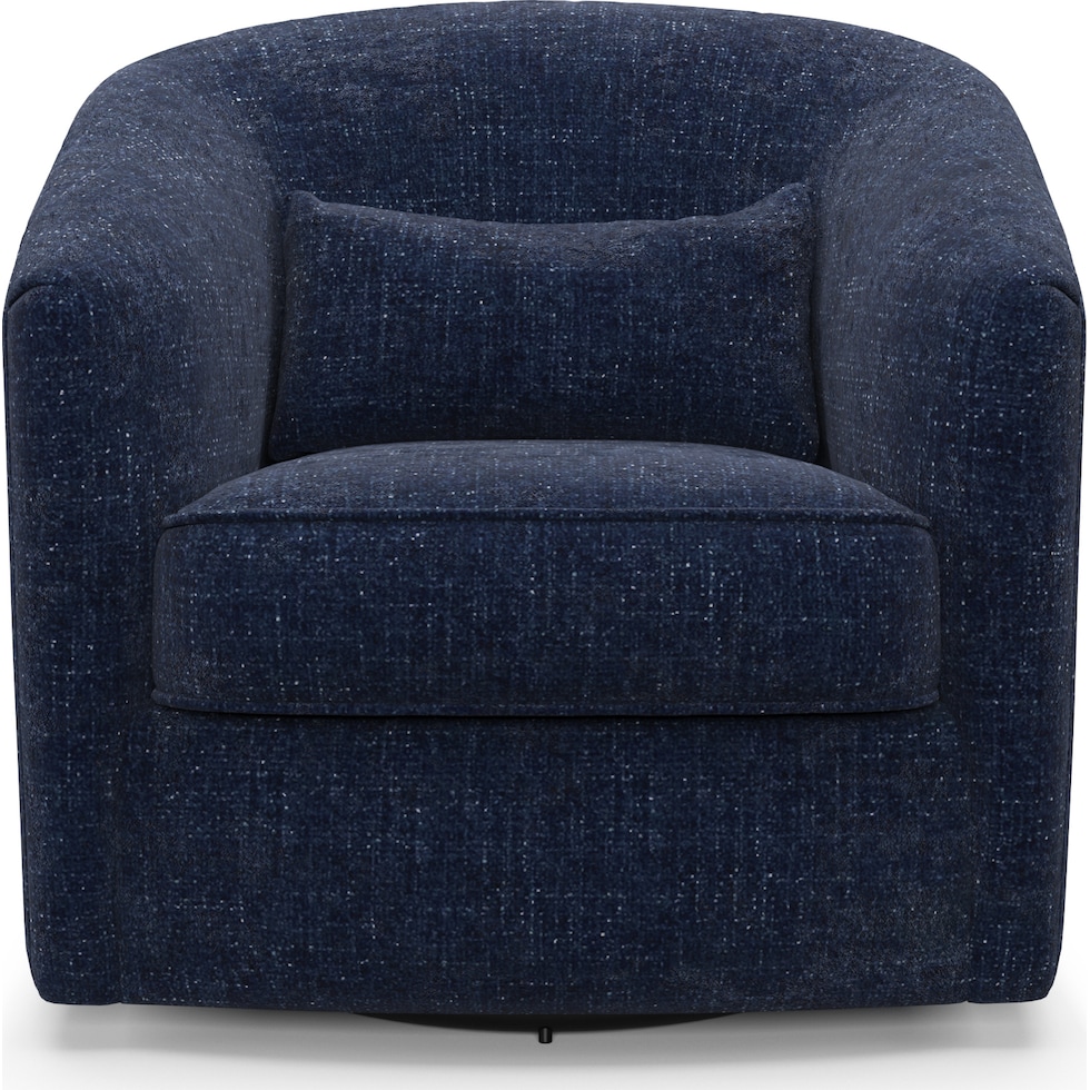 mazzy blue accent chair   