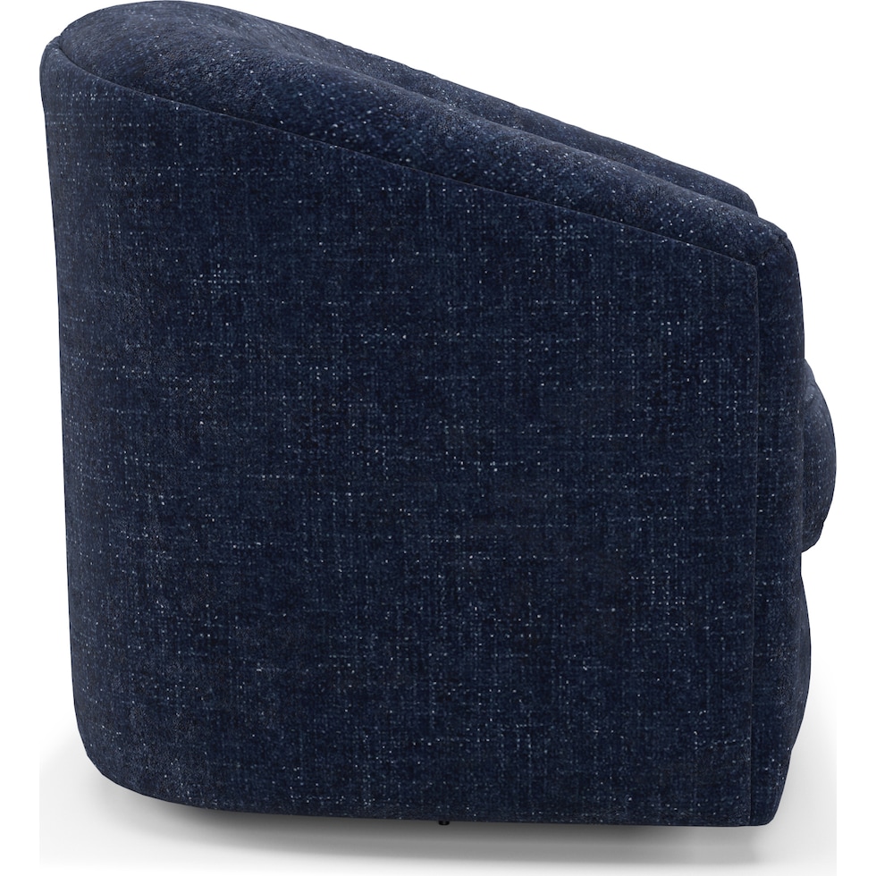 mazzy blue accent chair   
