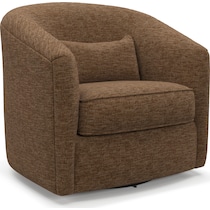 mazzy dark brown accent chair   