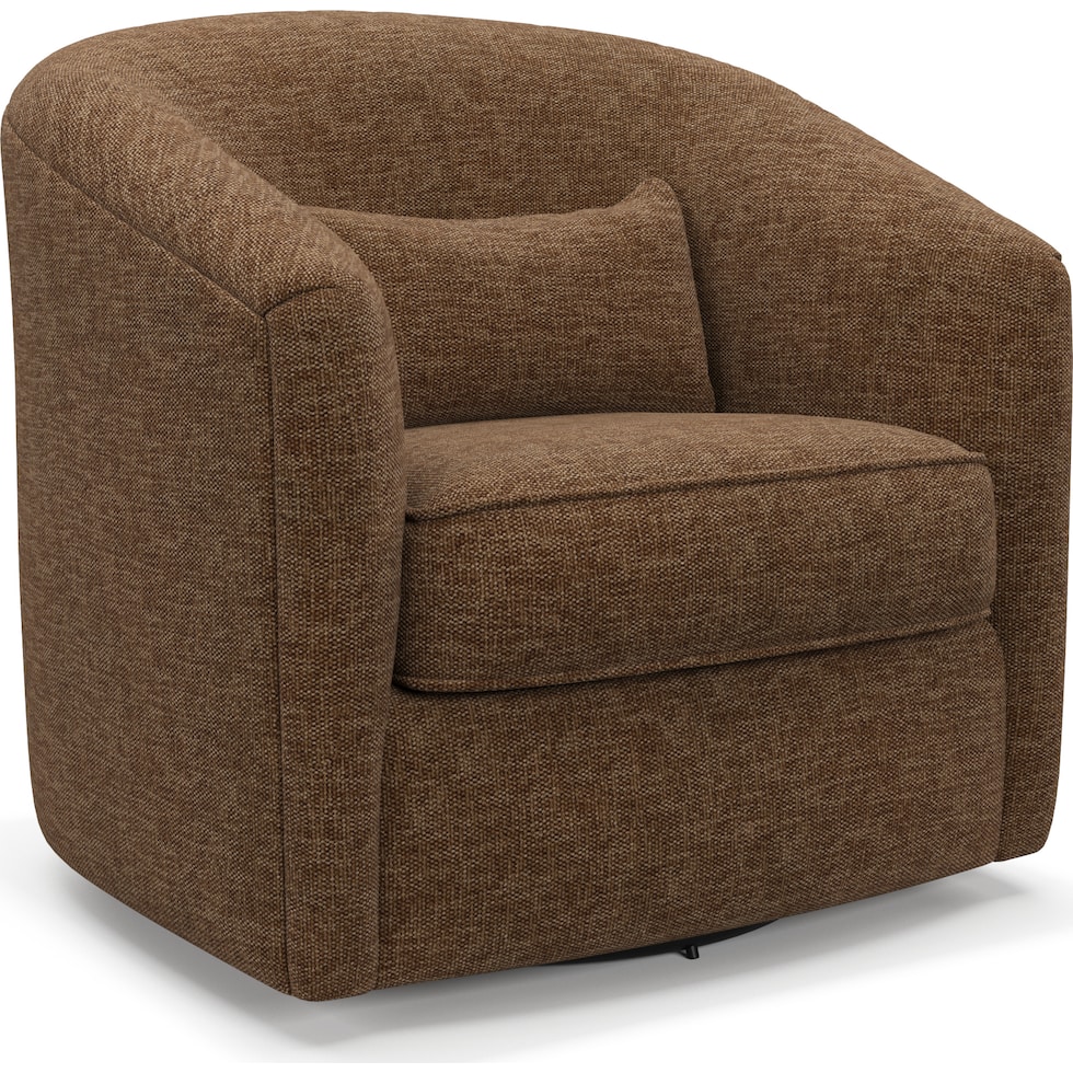 mazzy dark brown accent chair   