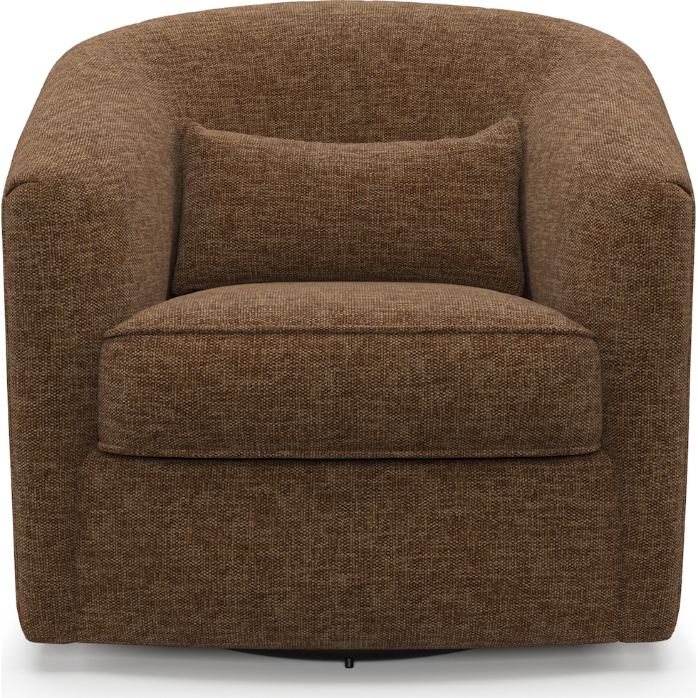 mazzy dark brown accent chair   