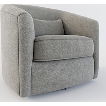 mazzy gray accent chair   
