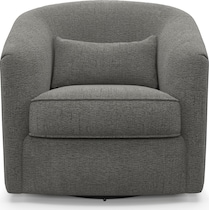 mazzy gray accent chair   