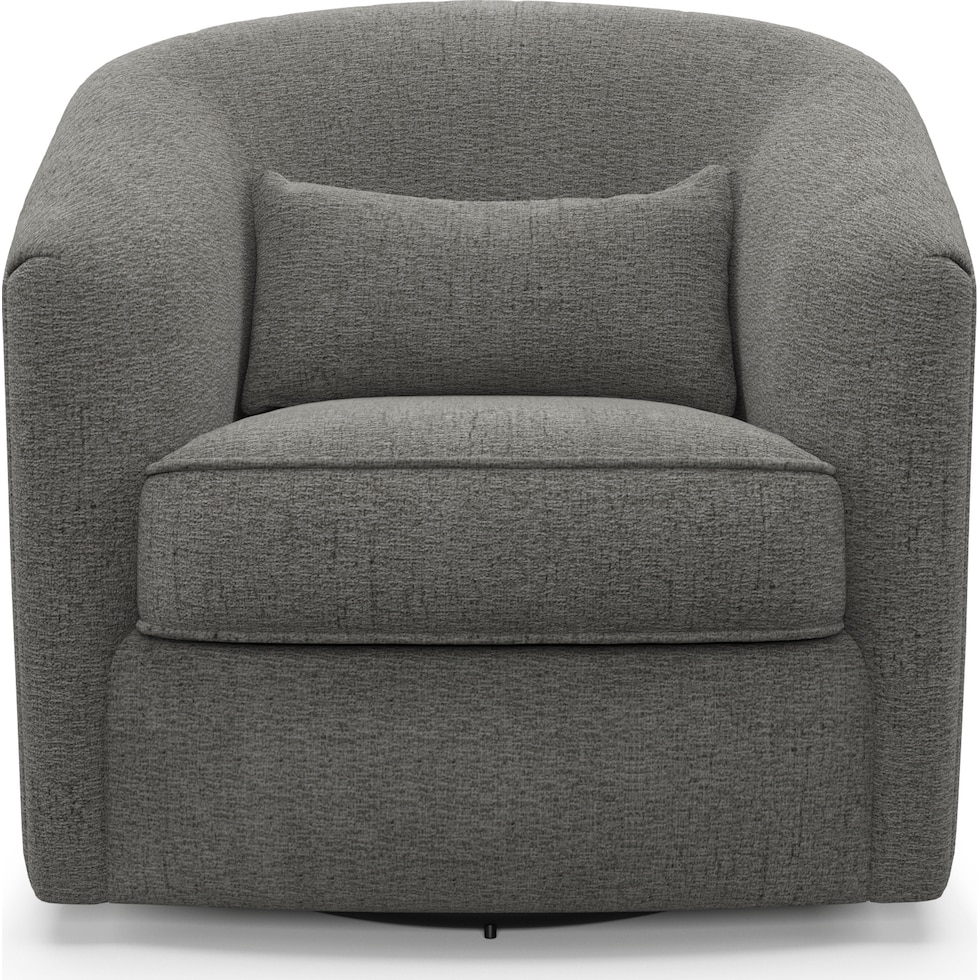 mazzy gray accent chair   