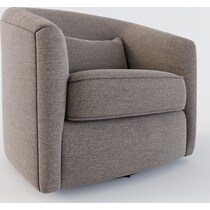 mazzy gray accent chair   