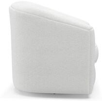 mazzy white accent chair   