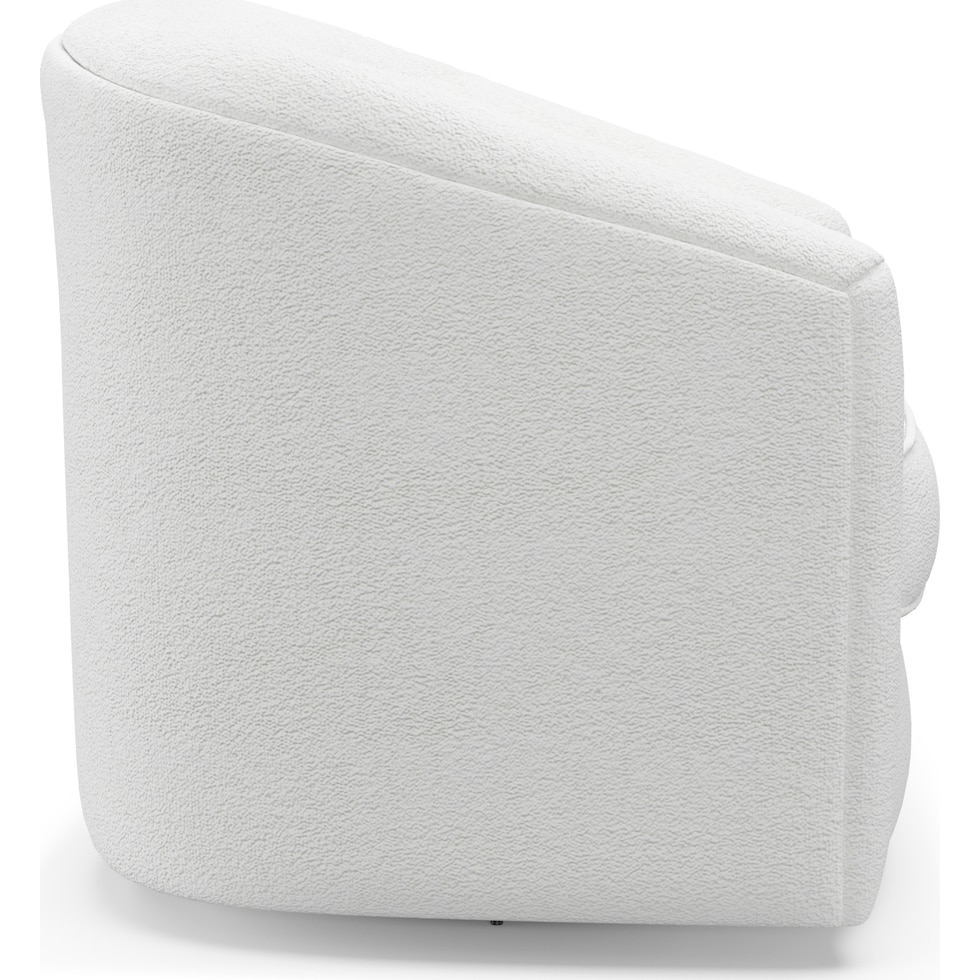 mazzy white accent chair   