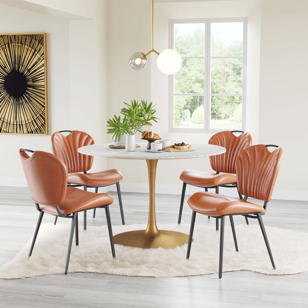 mcarthur light brown dining chair   